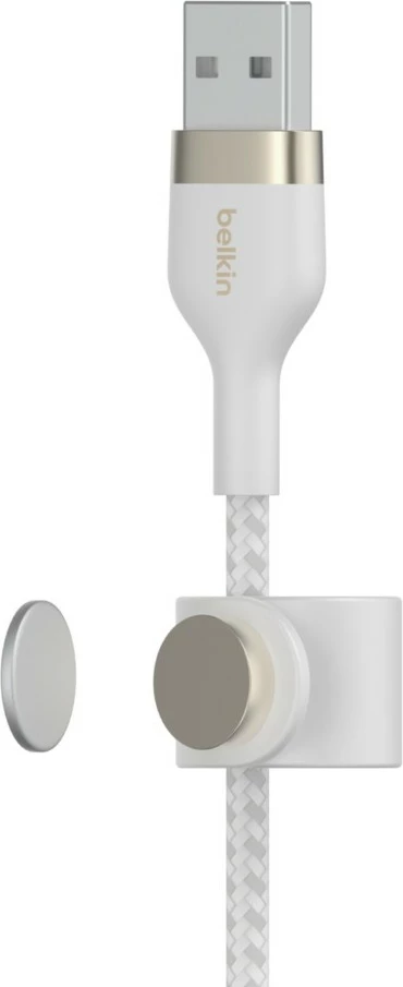 Kabllo Belkin CAA010BT2MWH, 2 m, USB A, USB C/Lightning, Bardhë