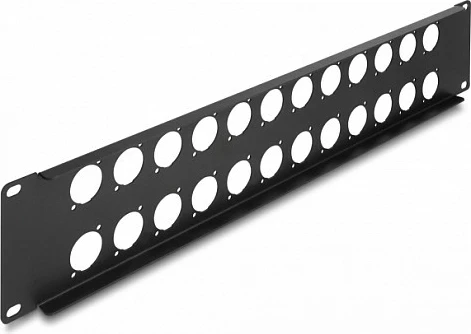 Patch panel 19" DeLOCK, 24 port, 2U, i zi