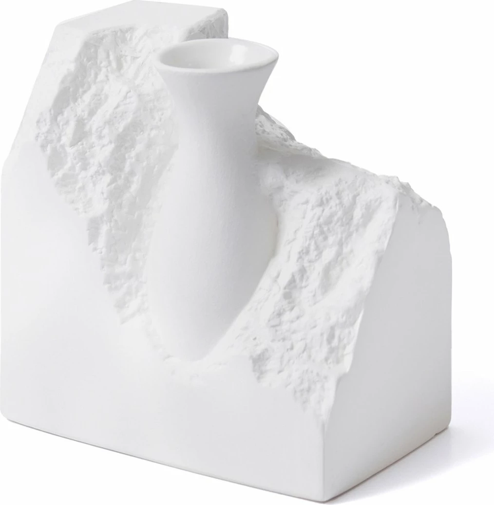 Vazo Aberto Design, LCA0005, qeramike, e bardhë, 20x12x20cm