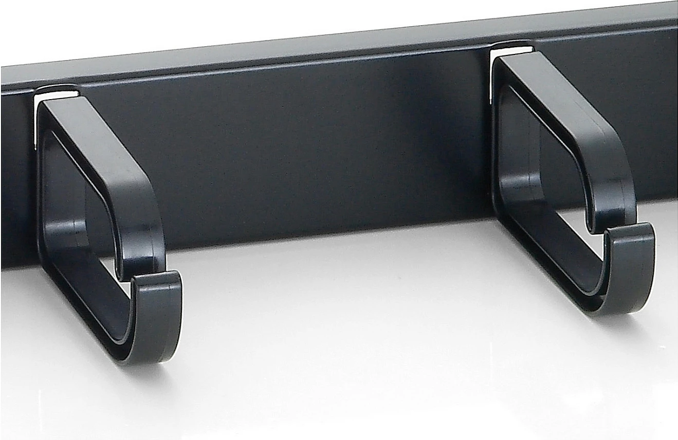 Panel menaxhimi kabllosh Equip 19" rack, plastikë/çelik, 1U, i zi
