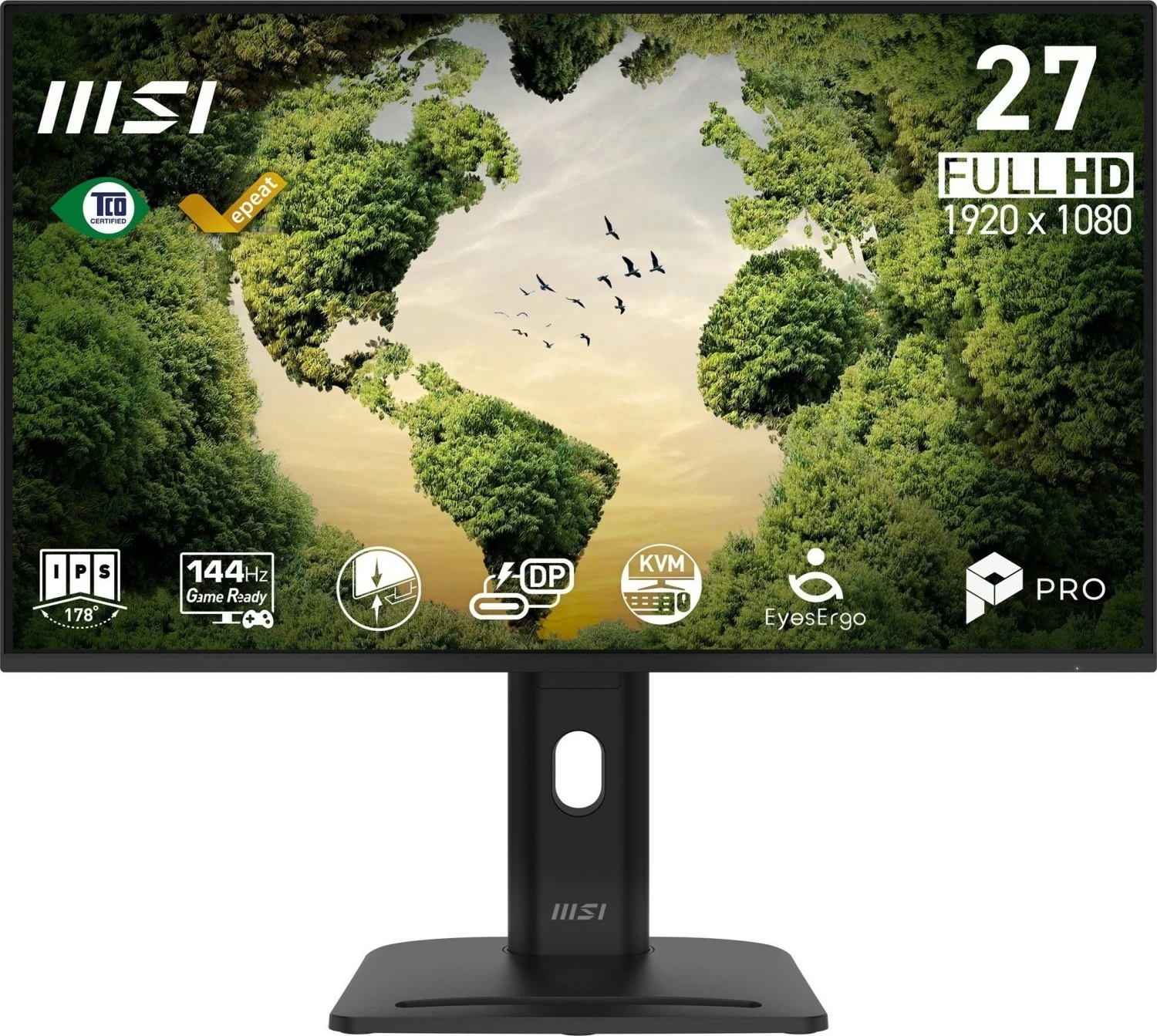 Monitor MSI PRO MP275PHGN E14, 27", Full HD, IPS, 144Hz, USB-C, i zi