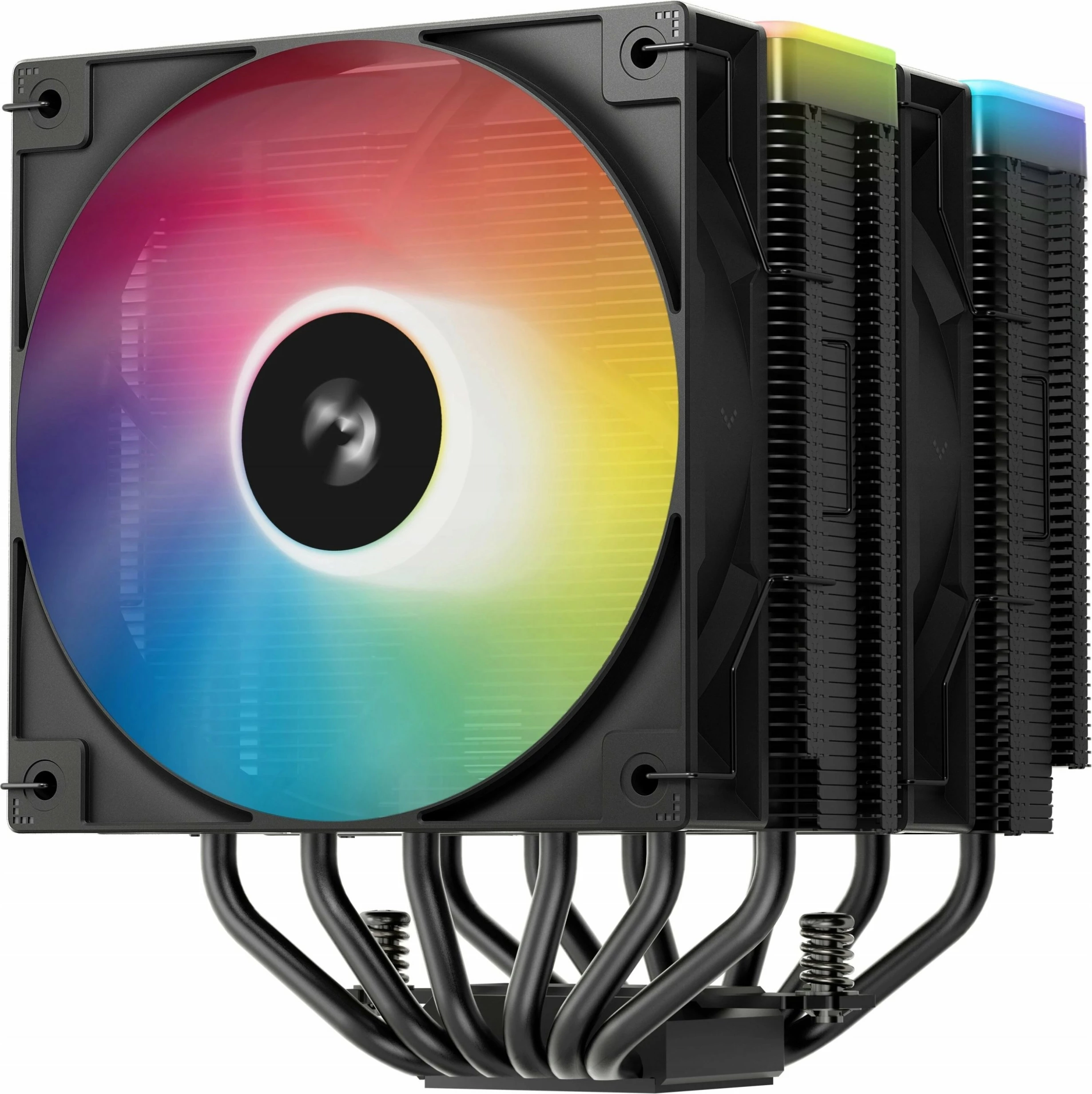 Ftohës CPU Deepcool AG620 BK ARGB V2 (R-AG620-BKAMMN-GJD), 2x120mm, 260W TDP, ARGB PWM, i zi