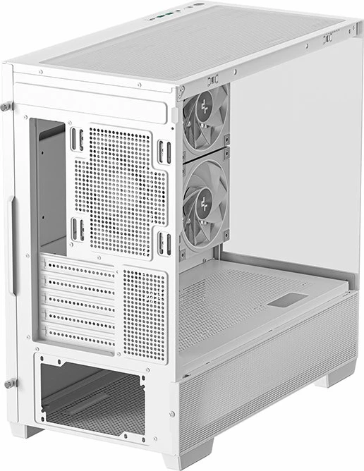 Kasë Deepcool CG380 3F (R-CG380-WHAGM3-G) Midi Tower Micro-ATX/ITX, 3x ARGB, USB-C, e bardhë
