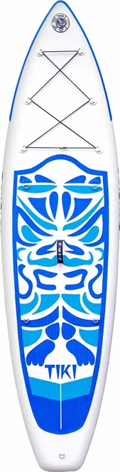 Dërrasë SUP inflatuese FunWater SUPFW05B Tiki 3,2 m, set me aksesorë, blu-bardhë