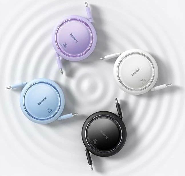 Kabllo USB-C në Lightning Baseus Free2Pull P10364501511-00, PD 20W, 1 m, vjollcë