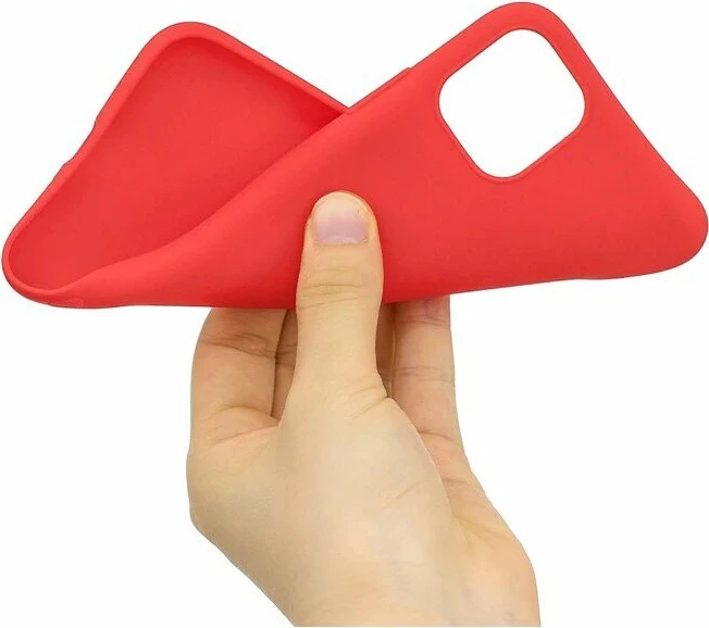 Mbështjellës silikoni Hurtel për iPhone 11 Pro, i kuq