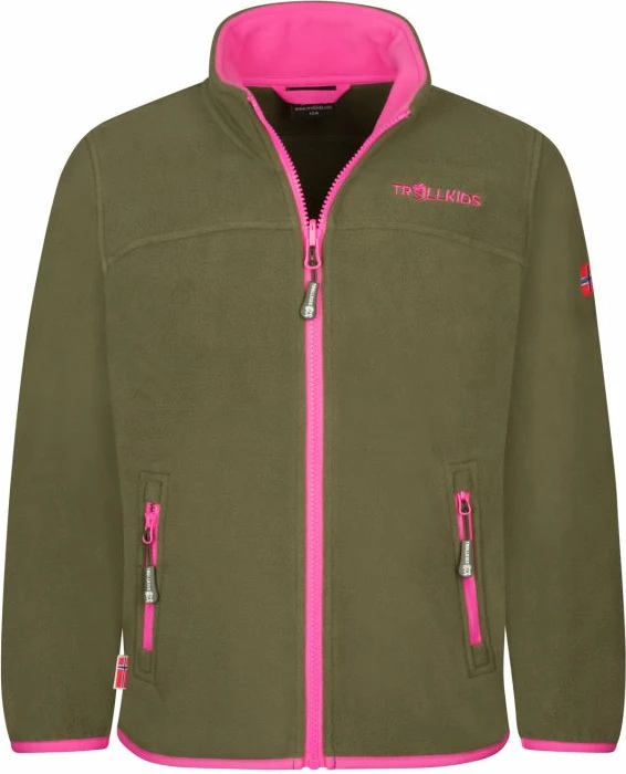 Jakne për vajza Trollkids, e gjelbër