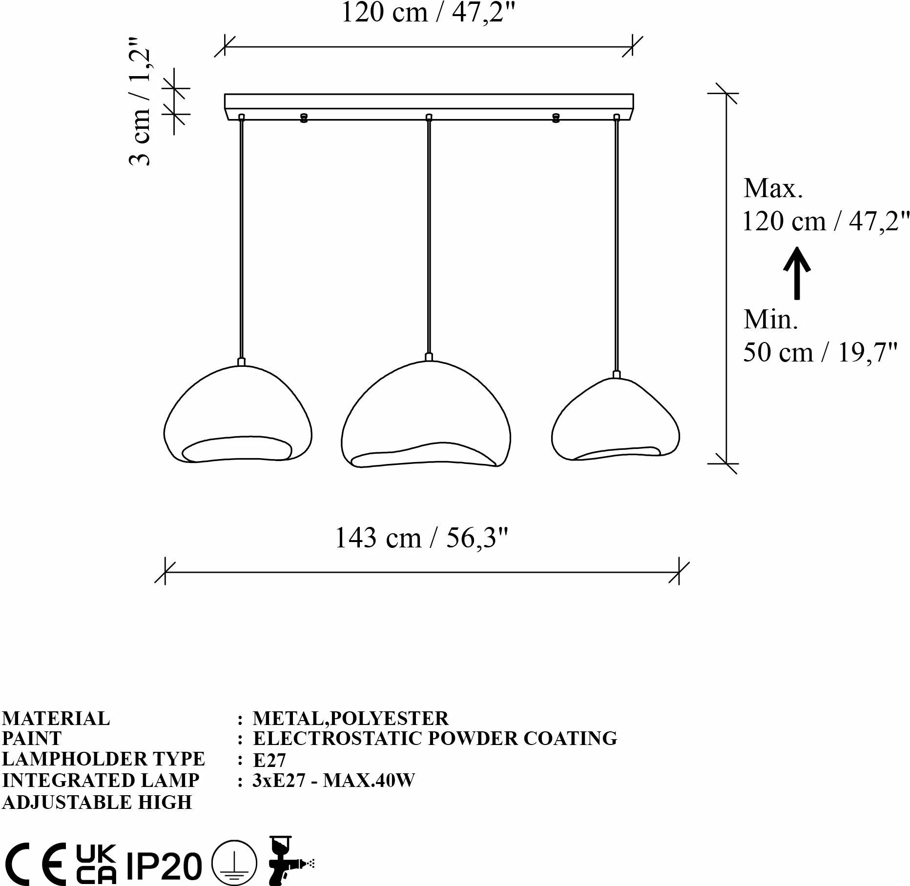 Llambë tavani Opviq, LORA-SET-C-LUNA, e bardhë
