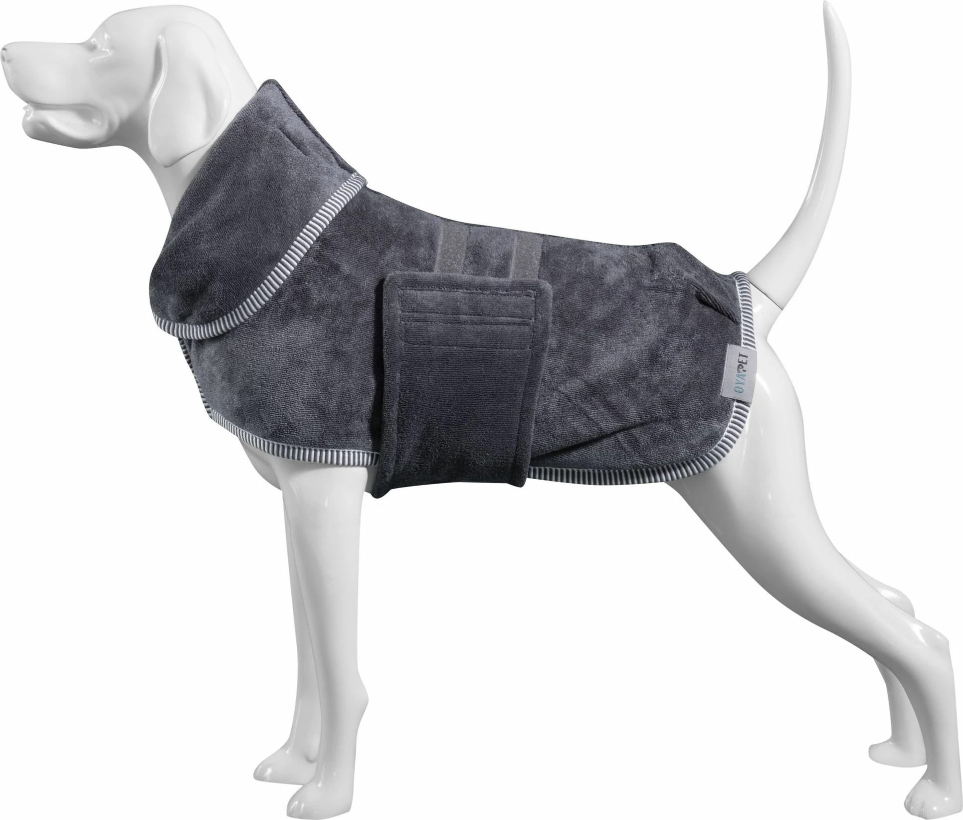 Rrobë banje për qen, ngjyrë gri, Drygown, 2XL