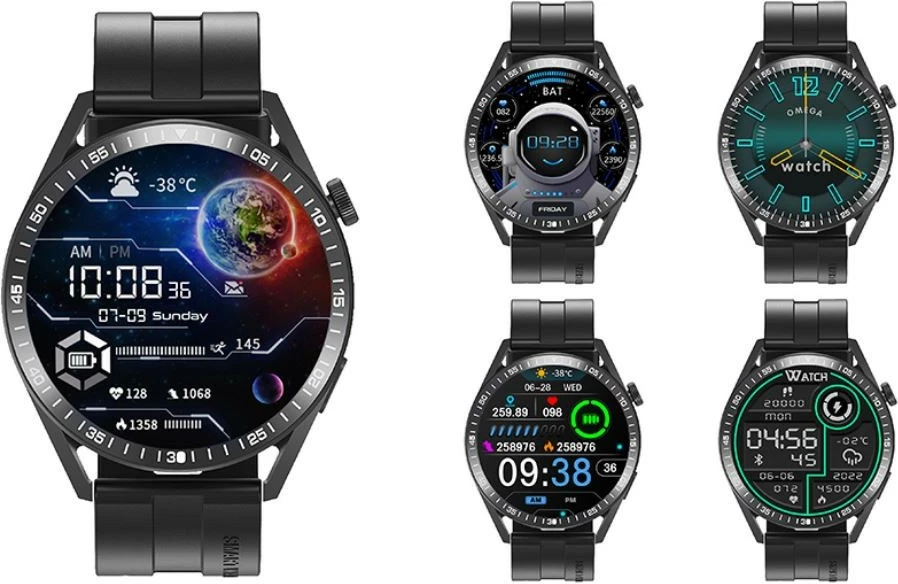 Smartwatch Tracer SM8V ONYX, 1.28", Bluetooth, i zi