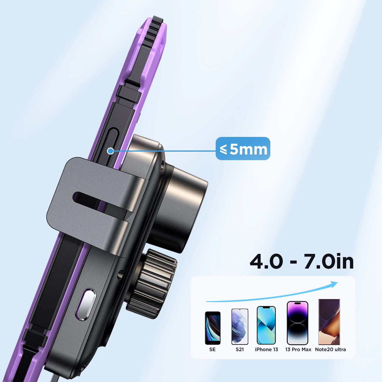 Mbajtës elektrik telefoni Joyroom JR-ZS219 me karikues wireless 15W, i zi