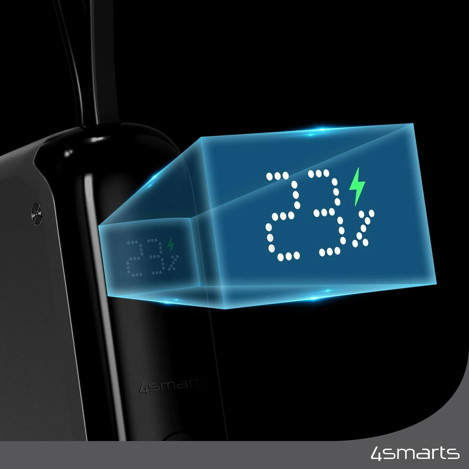 Powerbank 4smarts 540699, 10000 mAh, 30 W, gri