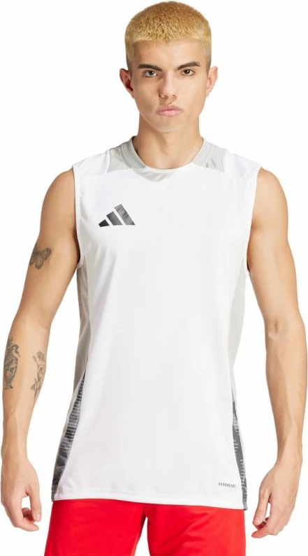 Maicë pa mëngë për meshkuj adidas, e bardhë [Madhësia: XXL]