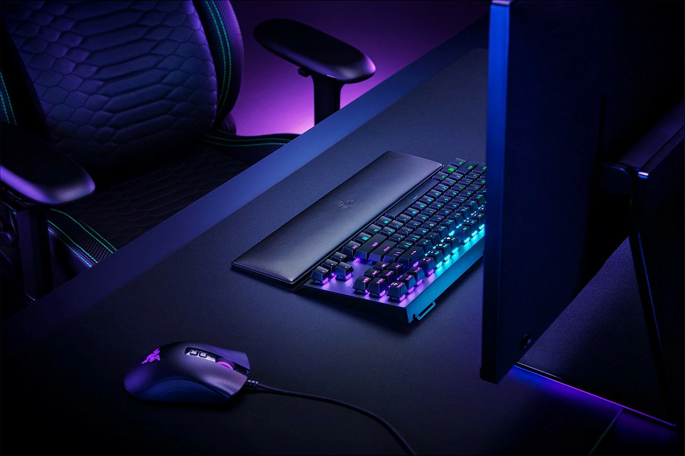 Mbështetëse për kyç Razer Ergonomic Wrist Rest për tastiera tenkeyless, e zezë