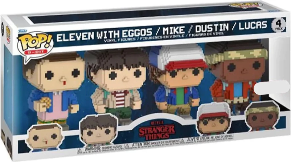 Figurinë koleksionuese Funko 8-Bit Pop Stranger Things, set 4 copë