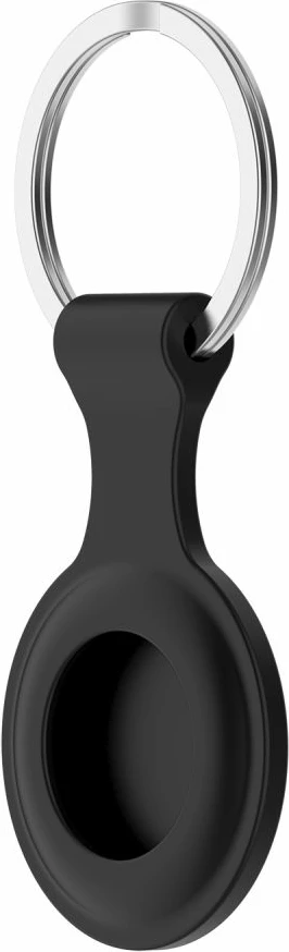 Mbështjellës Tech-Protect Icon për Apple AirTag, silikon, i zi