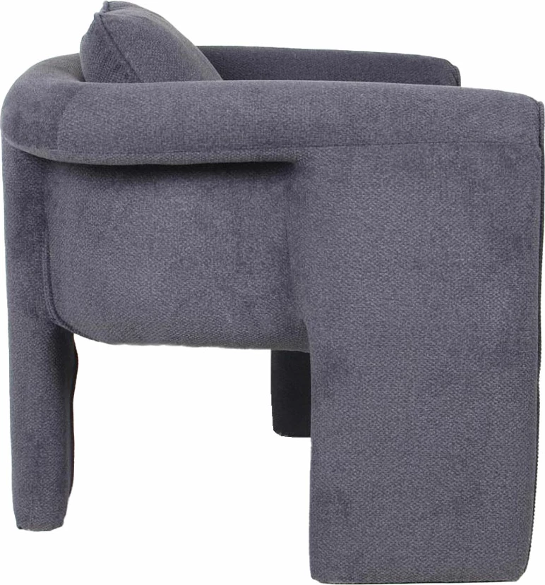 Karrige e ulët LOOP, ngjyrë gri e errët, 84x75x83cm