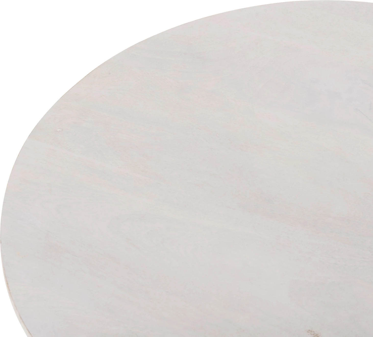 Tavolinë kafeje ovale HONKY FH9710 dru mango i fortë në të bardhë 130x60x40H cm