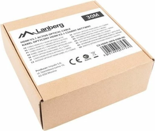 Kabllo HDMI Lanberg CA-HDMI-30FB-0300, e zezë, 30m