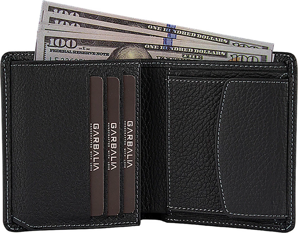 Portofol për burra, lëkurë origjinale, gri, Dallas, Zoozie Bags