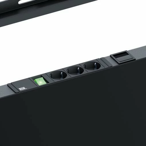 Mbajtëse dyshemeje për 2 TV Hagor Pro-Tower L Dual 55"-65", 2x55 kg, VESA 200x200-600x400, e zezë