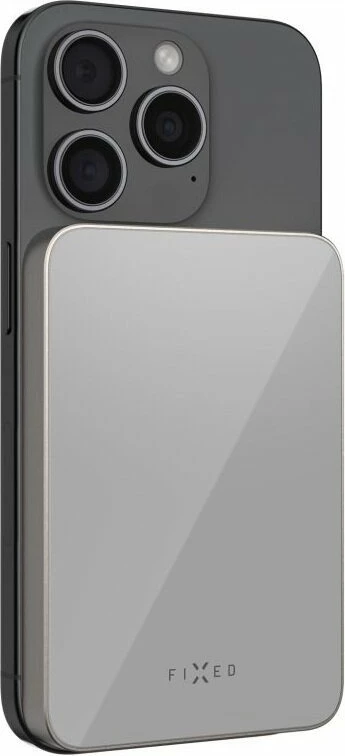 Powerbank Fixed MagZen 10 Crystal Qi2 10000mAh 20W MagSafe, gri, me kabllo USB-C–USB-C