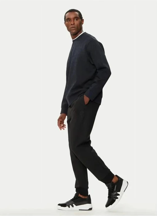 Pantallona sportive për meshkuj Armani Exchange, të zeza