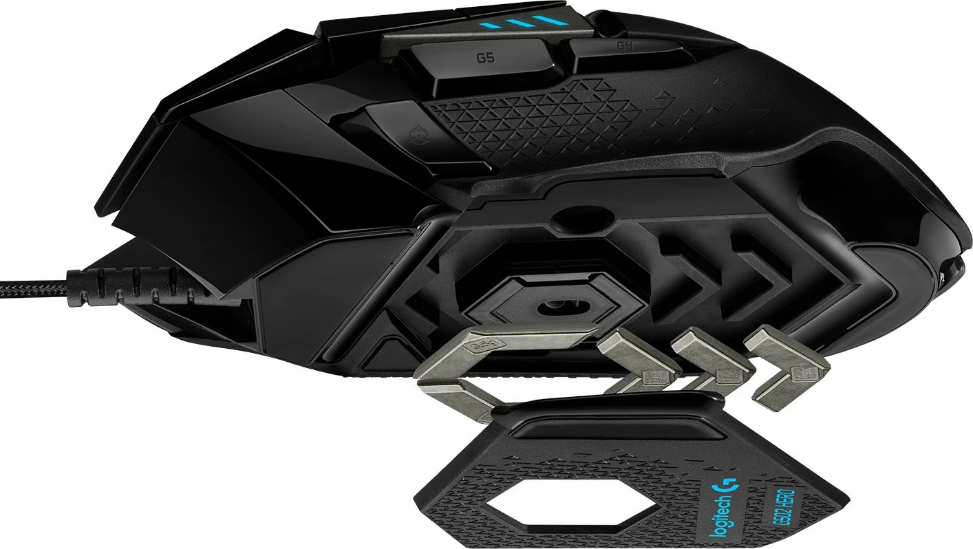 Maus Logitech G G502 HERO, 25600 DPI, USB, i zi