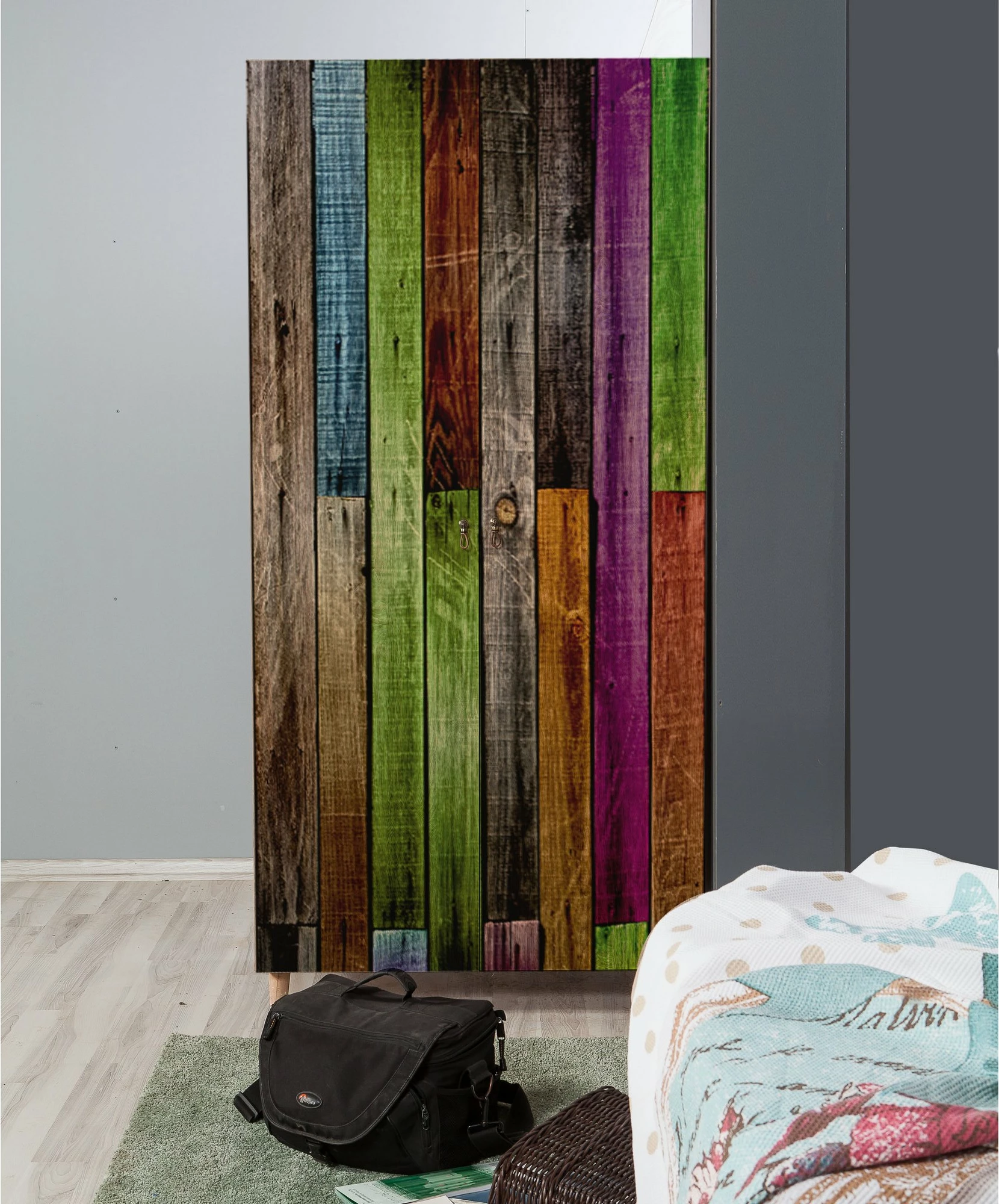 Dollap Hanah Home, Stil - 726, ngjyrë lisi Sonoma, me dizajn modern