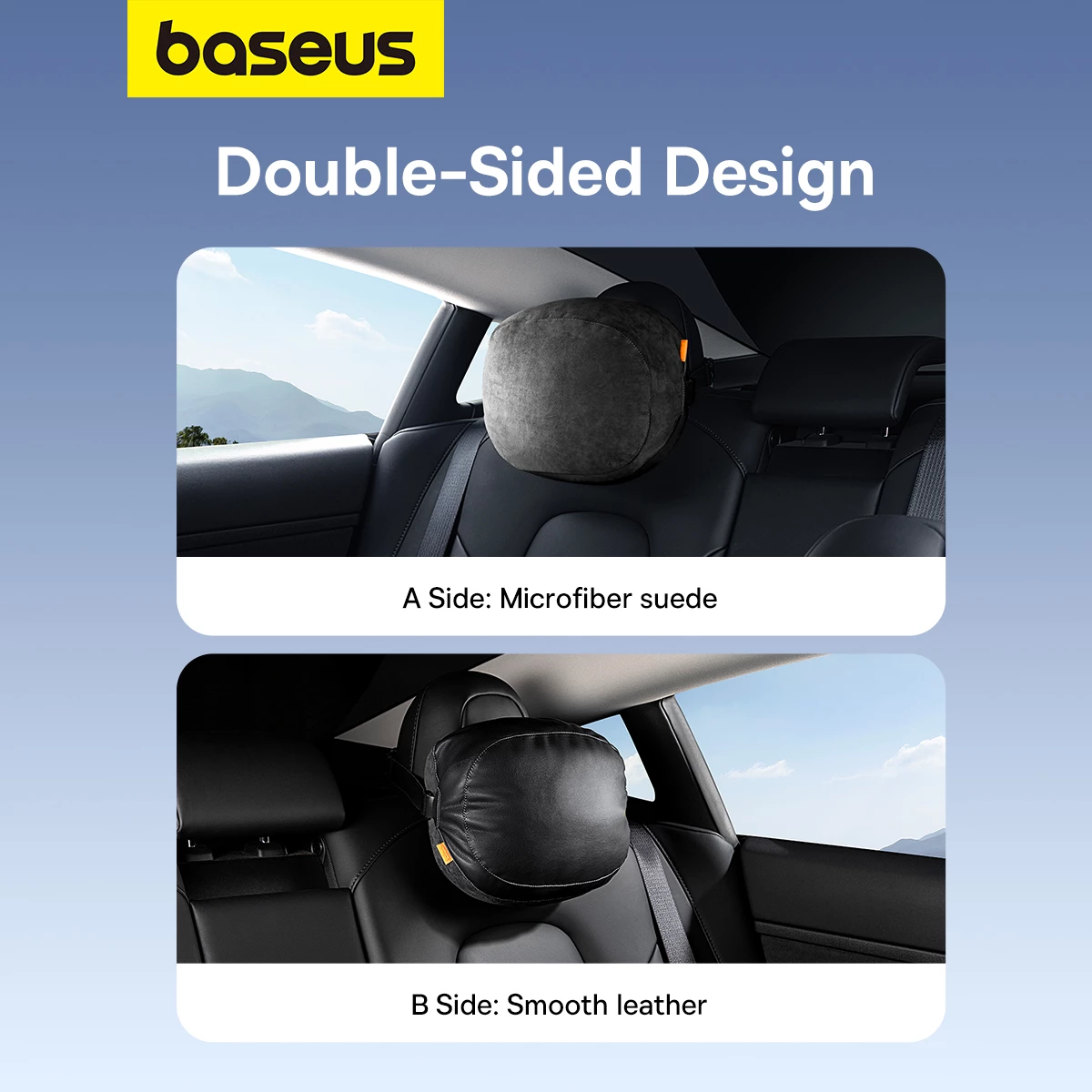 Jastëk mbështetës për kokë Baseus ComfortRide, model TZ-01, për makinë, i zi
