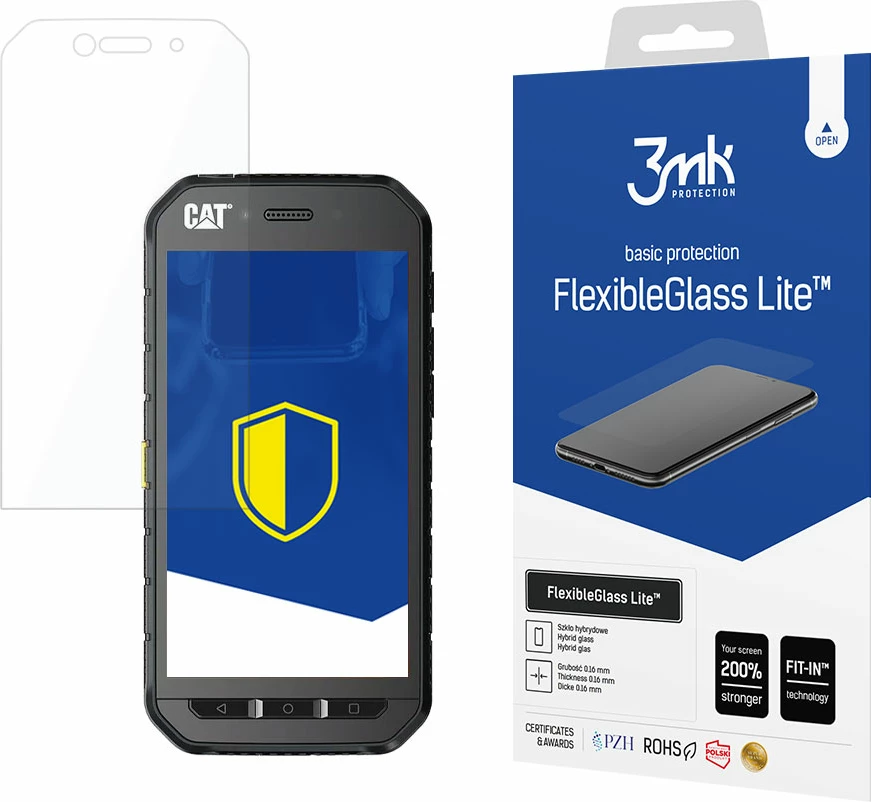 Xham hibrid mbrojtës për ekran, 3mk FlexibleGlass Lite, për CAT S41