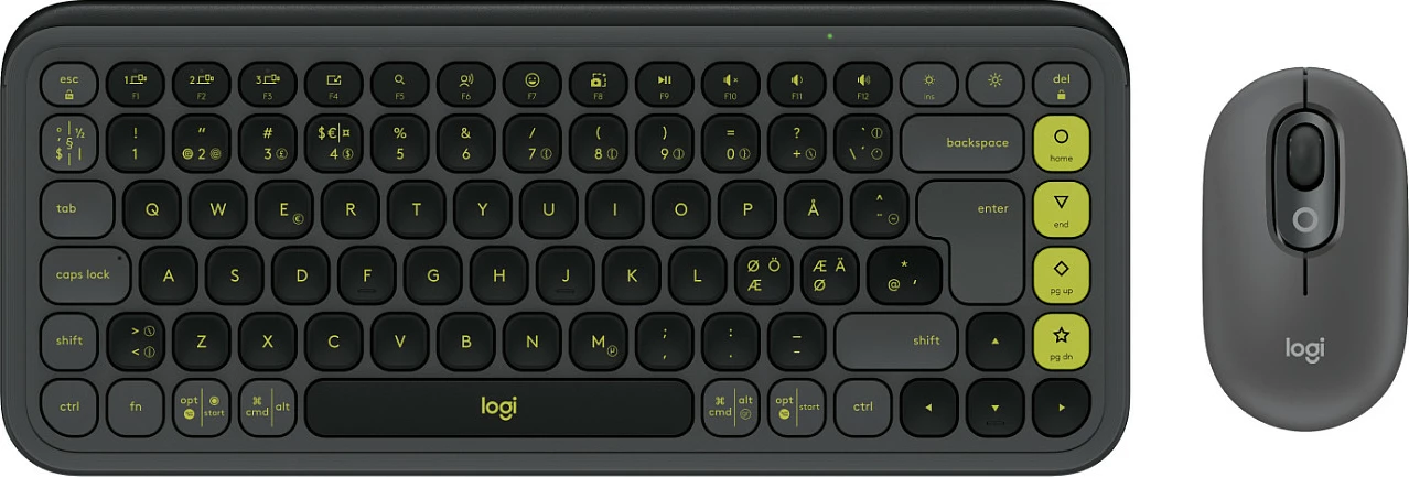 Set tastierë + maus Logitech POP Icon Combo, Bluetooth, mini, Nordic, graphite