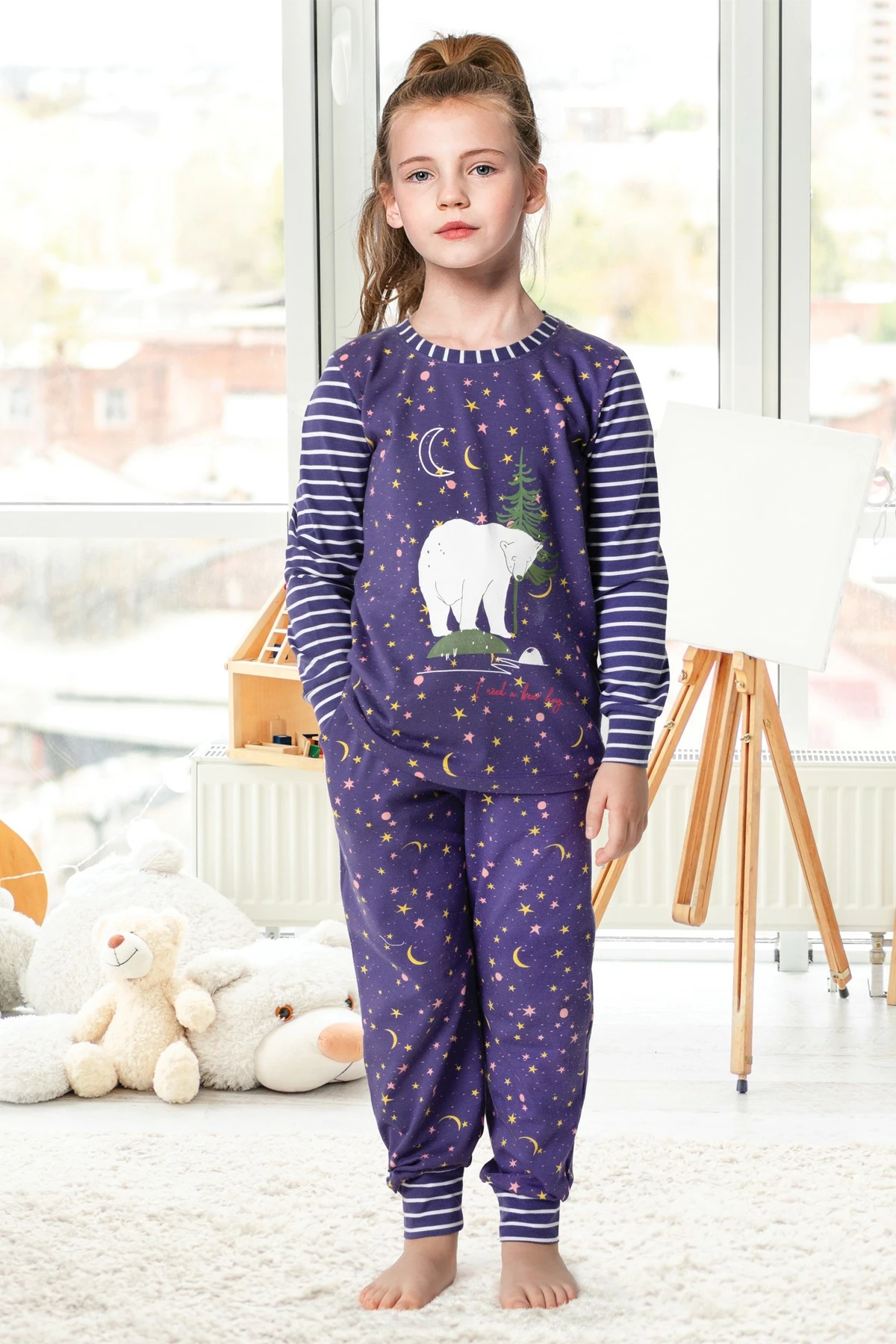 Pizhama për fëmijë, Jumeon, 002-000675, ngjyrë vjollcë