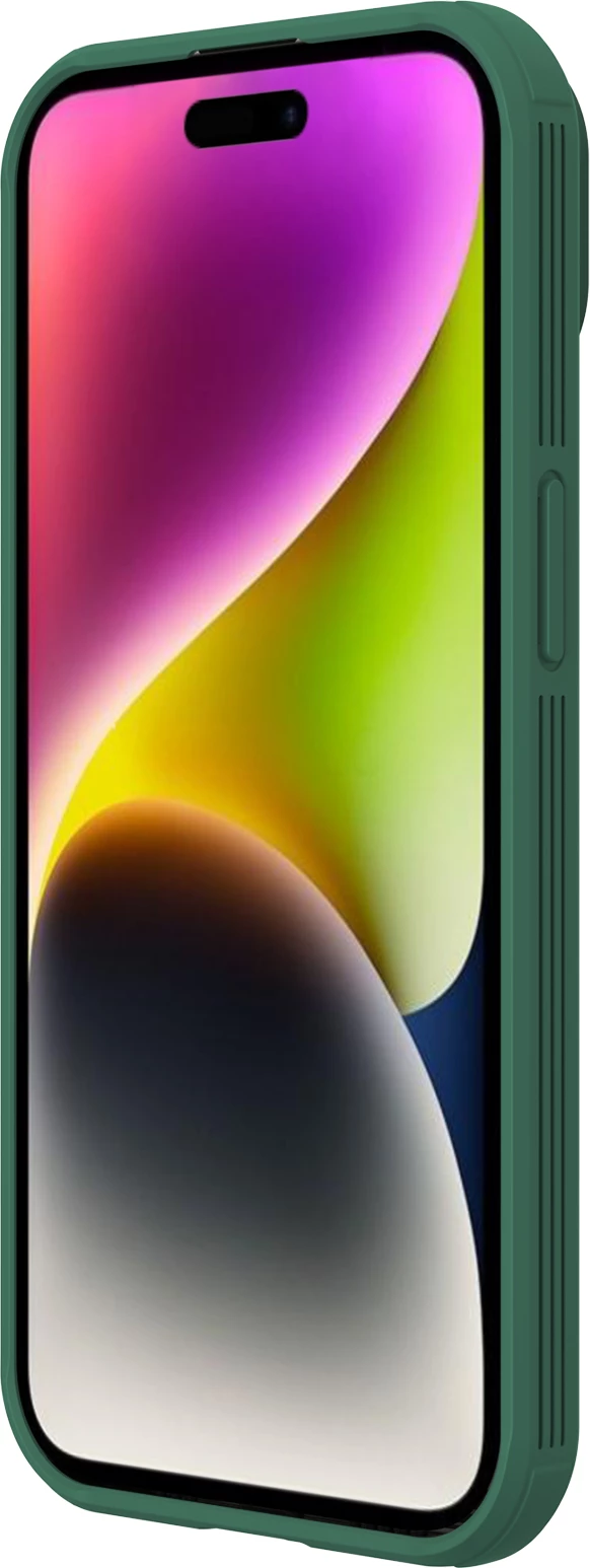 Mbështjellës Nillkin CamShield Pro Magnetic për iPhone 15 Plus, me mbrojtës kamere, Gjelbër