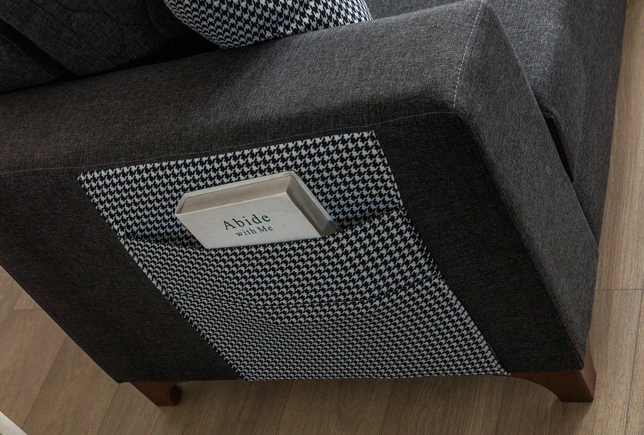 Kënd-sofë krevati Loft, anthracite, Atelier del Sofa