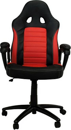 Karrige gaming LC-Power CL-RC-BR, lëkurë artificiale, 150 kg, zi/kuqe