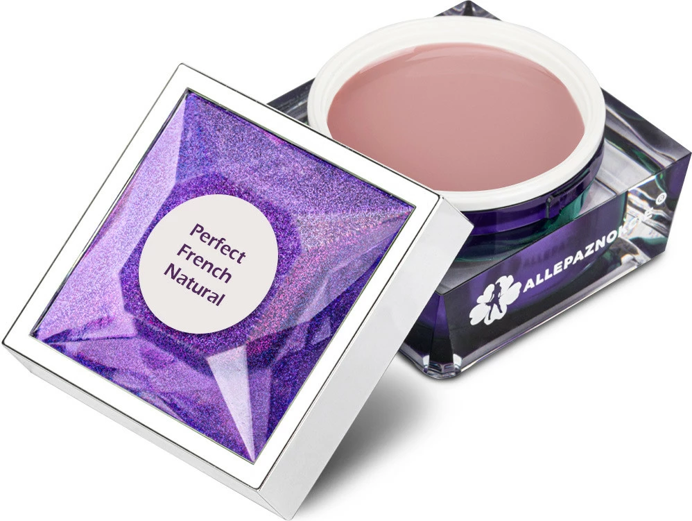 Xhel ndërtues për thonj AllePaznokcie Perfect French Self-Leveling Building Gel për femra Natural 50g