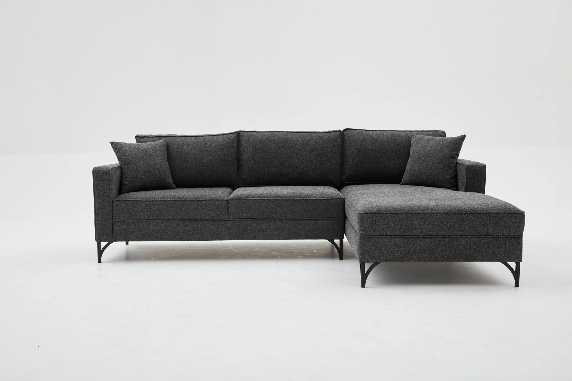 Këndare Atelier del Sofa, Berlin, e djathtë, antracit, e zezë