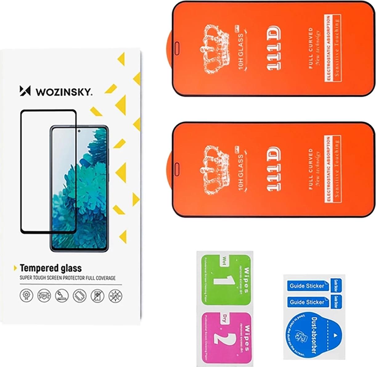 Xham i temperuar Wozinsky për Samsung Galaxy M16, 2 copë, transparent
