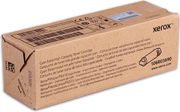 Toner Xerox 106R03690 ekstra kapacitet 4300 faqe për Phaser 6510/WorkCentre 6515 cyan