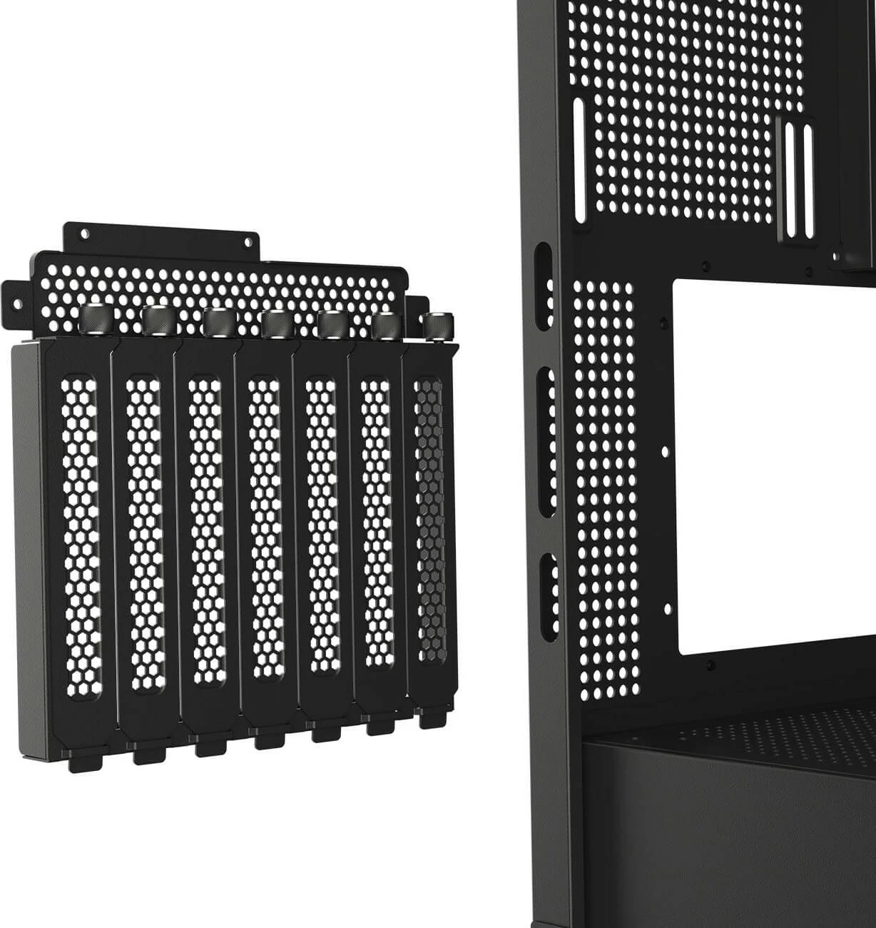 Kasë Cougar FV270 ARGB midi, e zezë