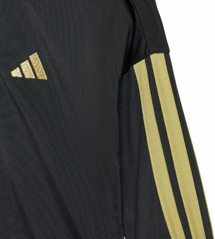 Trenerka për fëmijë adidas, e zezë dhe e artë [Madhësia: 92 cm]