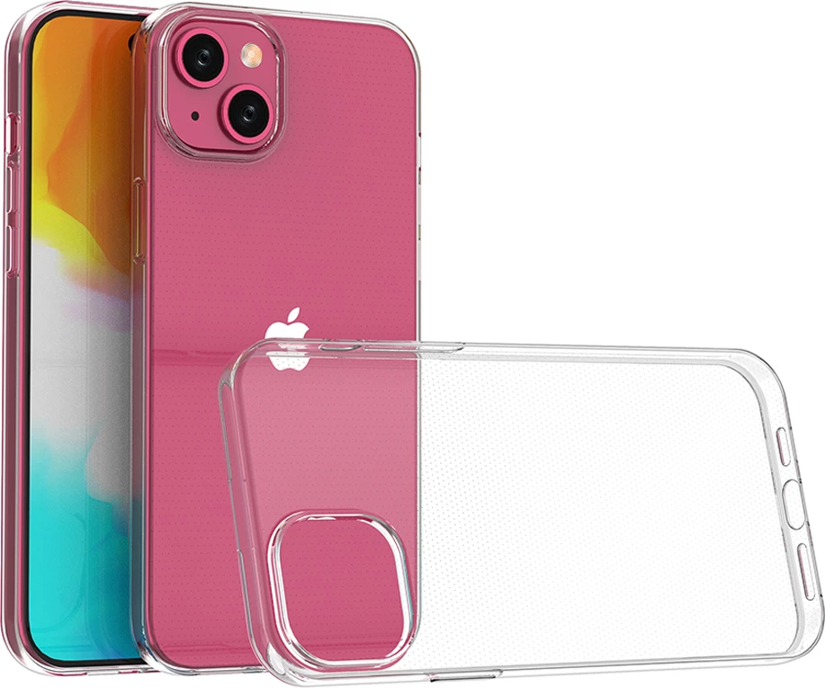 Mbështjellës Hurtel Ultra Clear për iPhone 15 Plus, Transparent