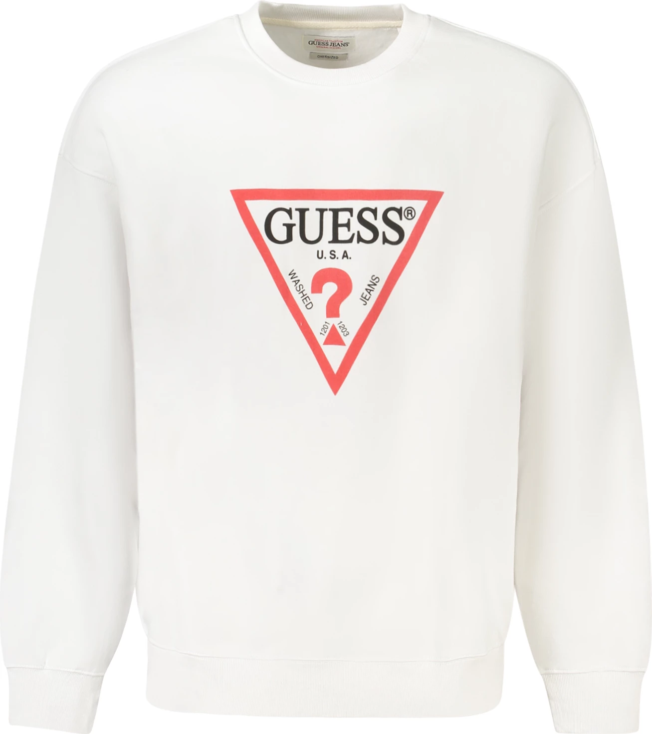 Duks për meshkuj GUESS JEANS, i bardhë [Madhësia: L]