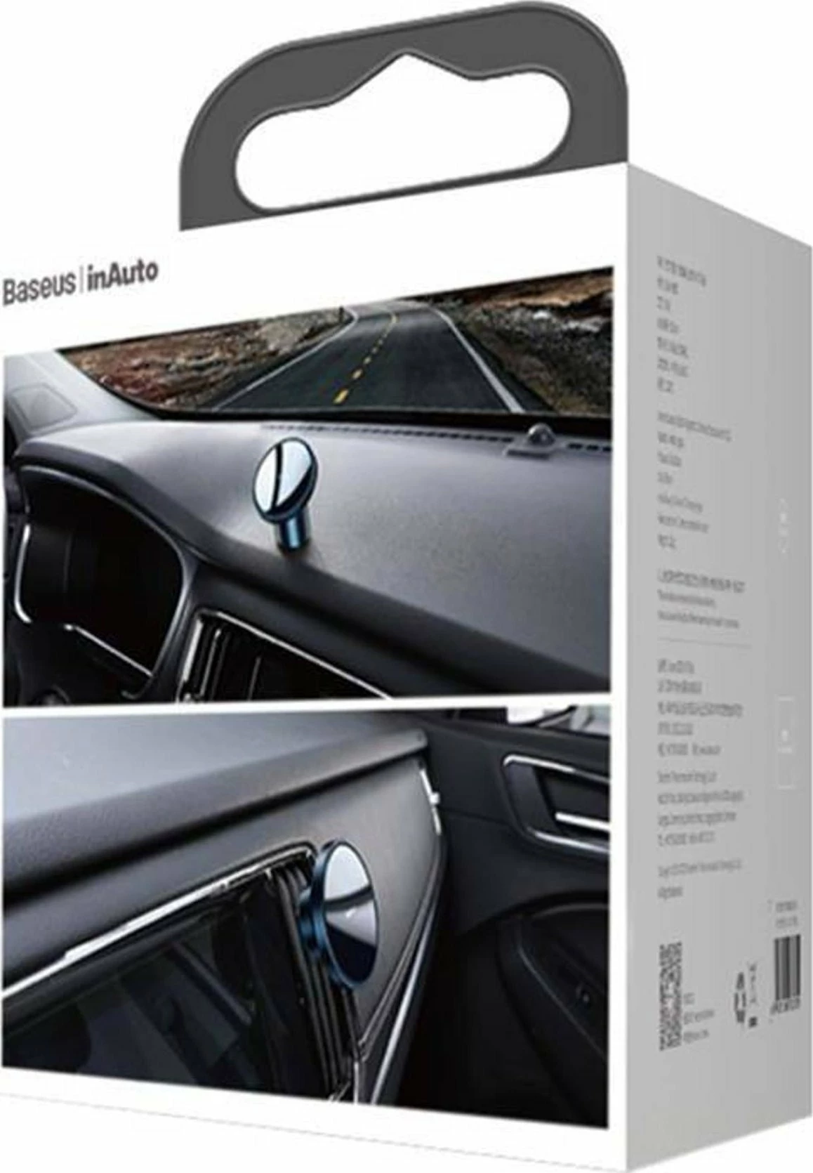 Mbajtës magnetik për celular Baseus NeoGravity, montim në grilë ventilimi/dashbord, i zi