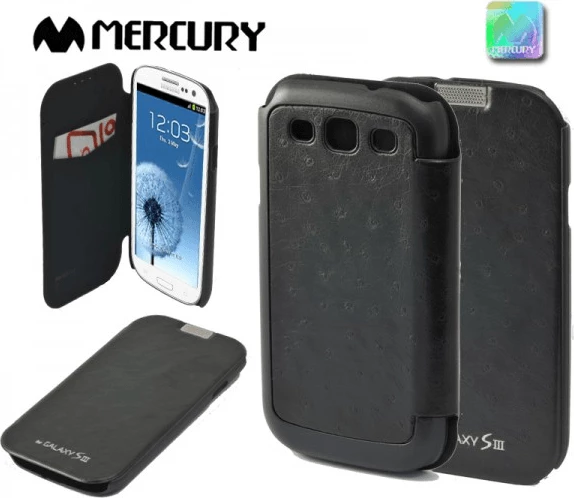 Mbështjellës flip Goospery Techno Flip për Apple iPhone 5C, i zi