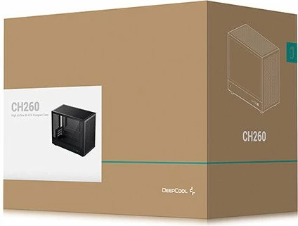 Kasë Deepcool CH260 R-CH260-BKNGM0-G-1 Micro Tower për Micro-ATX/Mini-ITX, USB-C, e zezë