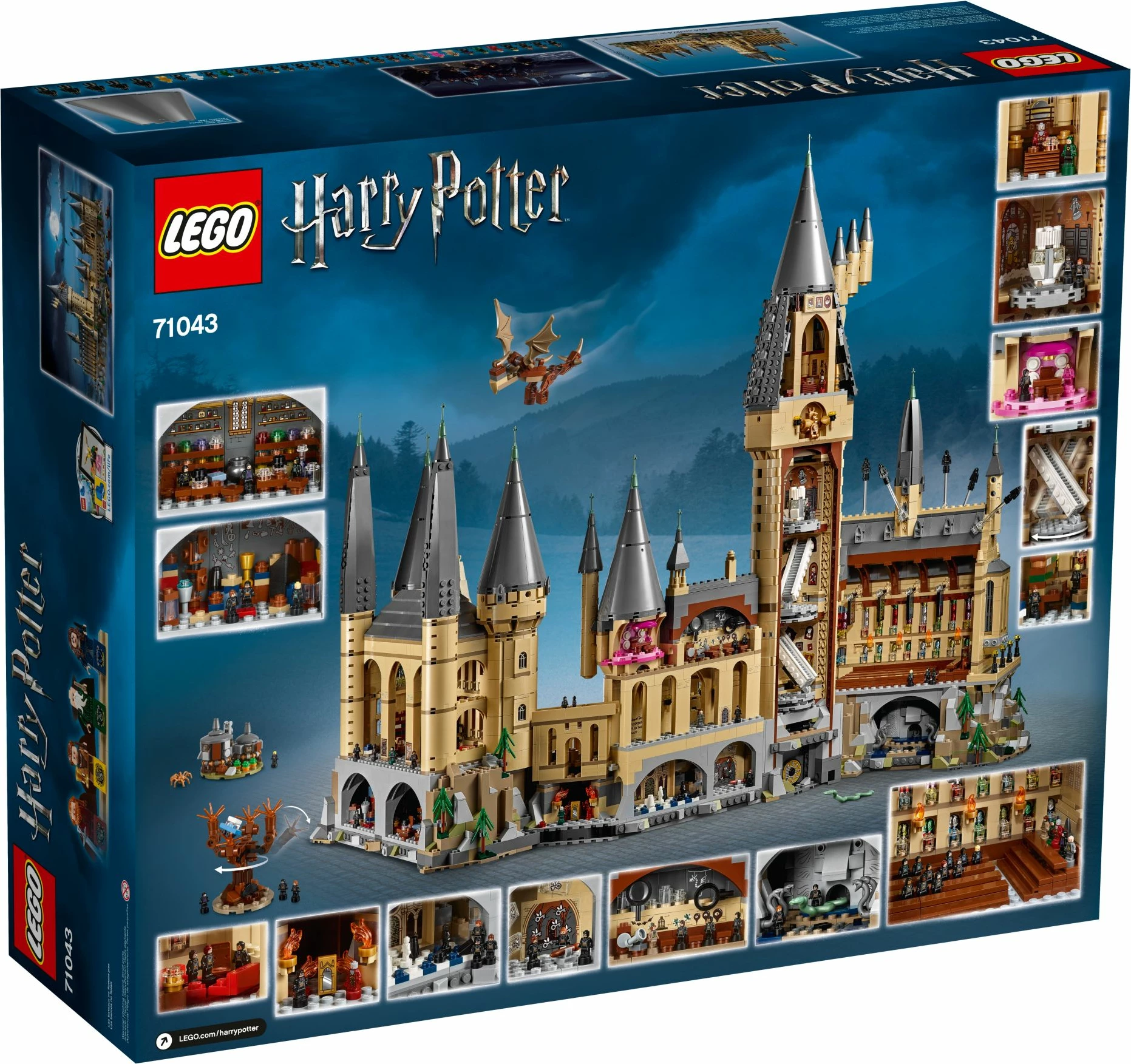 Set ndërtimi LEGO Harry Potter Hogwarts Castle 71043, 6020 copë, 16+