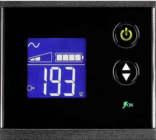 UPS Eaton Ellipse PRO 1600 DIN, 1.6 kVA/1000 W, 8 prizë Type F, LCD, e zezë