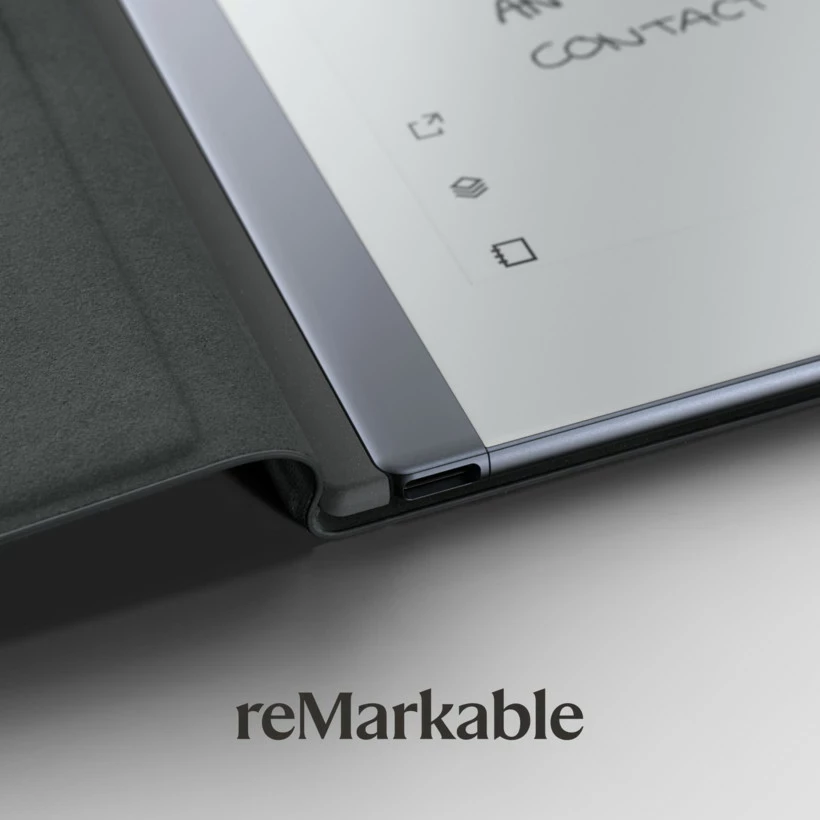 Mbështjellës reMarkable Book Folio Polymer Weave për reMarkable 2 10.3", gri